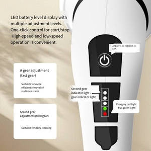 Bomves <span class=keywords><strong>Brosse</strong></span> de Nettoyage <span class=keywords><strong>Électrique</strong></span> <span class=keywords><strong>Sans</strong></span> <span class=keywords><strong>Fil</strong></span> à 8 Têtes pour Scrubber Rotatif, 90 Min d'Autonomie, 3 Réglages, 2 Vitesses, <span class=keywords><strong>Balai</strong></span> Intérieur Dur - Product Image 4