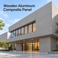 Panneau composite bois-aluminium grain cerisier 3mm avec revêtement PE pour plafonds commerciaux