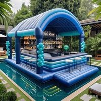 Bar de piscine gonflable pour adultes Barre de piscine flottante gonflable avec piscine pour arrière-cour Party Spot