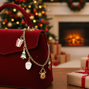 Breloques de bijoux DIY, chaîne, pendentif cloche de Noël Père Noël en acier inoxydable pour bracelet, collier, sac, accessoires de mode pour filles, bijoux - Product Image 4