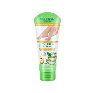 Crème pour les pieds <span class=keywords><strong>Kiss</strong></span> Beauty 42% d'urée + 2% d'acide salicylique avec huile d'arbre à thé et aloe vera, hydrate, crème de soin des pieds professionnelle, réparation - Product Image 2