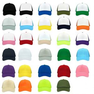 หมวกแก๊ปทรงสปอร์ตสตรีทแวร์ปักลายวิ่งแบบ snapback 6 แผง หลายสี ขายส่งจำนวนมาก แบบตาข่ายโฟม ไม่มีโลโก้ - Product Image 5