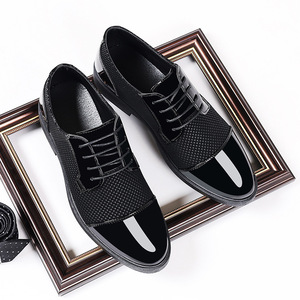 QLFashion jeunesse britannique décontracté affaires Dock <span class=keywords><strong>chaussures</strong></span> hommes mariage hauteur intérieure augmentant chaussure de travail monocouche - Product Image 2