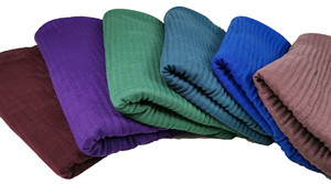 Nuevo Pañuelo Largo de Algodón Mercerizado Arrugado, Pañuelo de Gasa de Color Sólido, Pañuelo de Seda Plisado, Chal para Mujer - Product Image 3