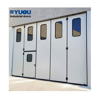 Porte pliante extérieure automatique en aluminium à double vitrage trempé, prix avantageux