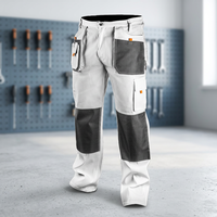 Pantalones de Trabajo de Sarga Pesada de Poliéster para Hombre, con Bolsillos Utilitarios Múltiples, Largo Personalizable, Impresión UV, OEM - ¡Gran Oferta!