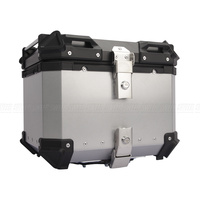 Top Case Universel Étanche et Durable pour Moto, Coffre à Bagages en Aluminium 36L 45L 55L 65L 80L