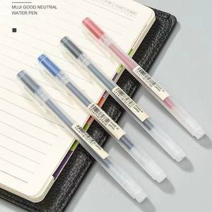 ชุดปากกาเจล <span class=keywords><strong>MUJI</strong></span> ของแท้จากญี่ปุ่น ขนาดหัวเขียน 0.38 มม. 0.5 มม. สีดำ แดง น้ำเงิน ปากกาลูกลื่นพลาสติก สำหรับใช้ในสำนักงานและโรงเรียน - Product Image 2