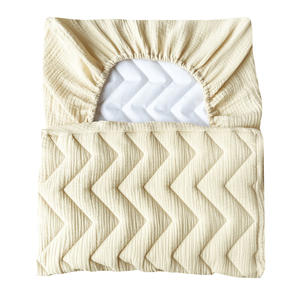 Drap de lit matelassé en coton avec rembourrage - Housse de matelas à langer en mousseline pour bébé - Protège-matelas pour table de <span class=keywords><strong>massage</strong></span> et de soins - Product Image 1