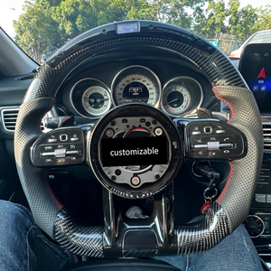 Volant en fibre de carbone à LED, best-seller, pour A180 A200 B200 C200 C260 E300 E200, modification aftermarket - Product Image 1