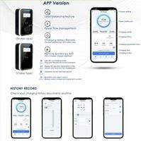 7kw14KW Wallbox EV stasiun pengisian daya tipe 2 penggunaan komersial rumah pintar j1772 EV pengisi daya aplikasi pintar rumah dengan aplikasi WiFi OCPP