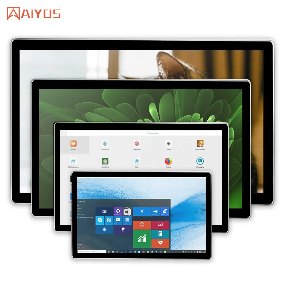 Aiyos 15 15.6 Inch Android 11 Tablet PC Full HD IPS Capacitive Touch Screen Panel 2+32G All-in-one Industrial Tablet Computer