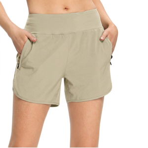 High-<b>Waisted</b> 100% Cotton Shorts <b>Elastic</b> Button Stretch Plus Size Casual Regular Fit Hot Shorts Side Slit Quick Dry - Product Image 5