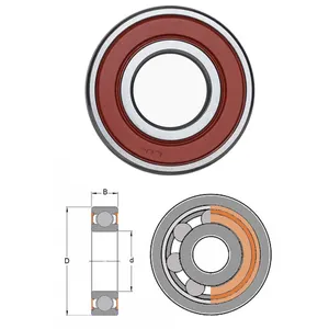 Roulement À Billes 6210 DDU 2RS ZZ Moteur Réducteur Portant Rainure Profonde Roulement À Billes ZZ OUVERT 2RS RS D'emballage Industriel