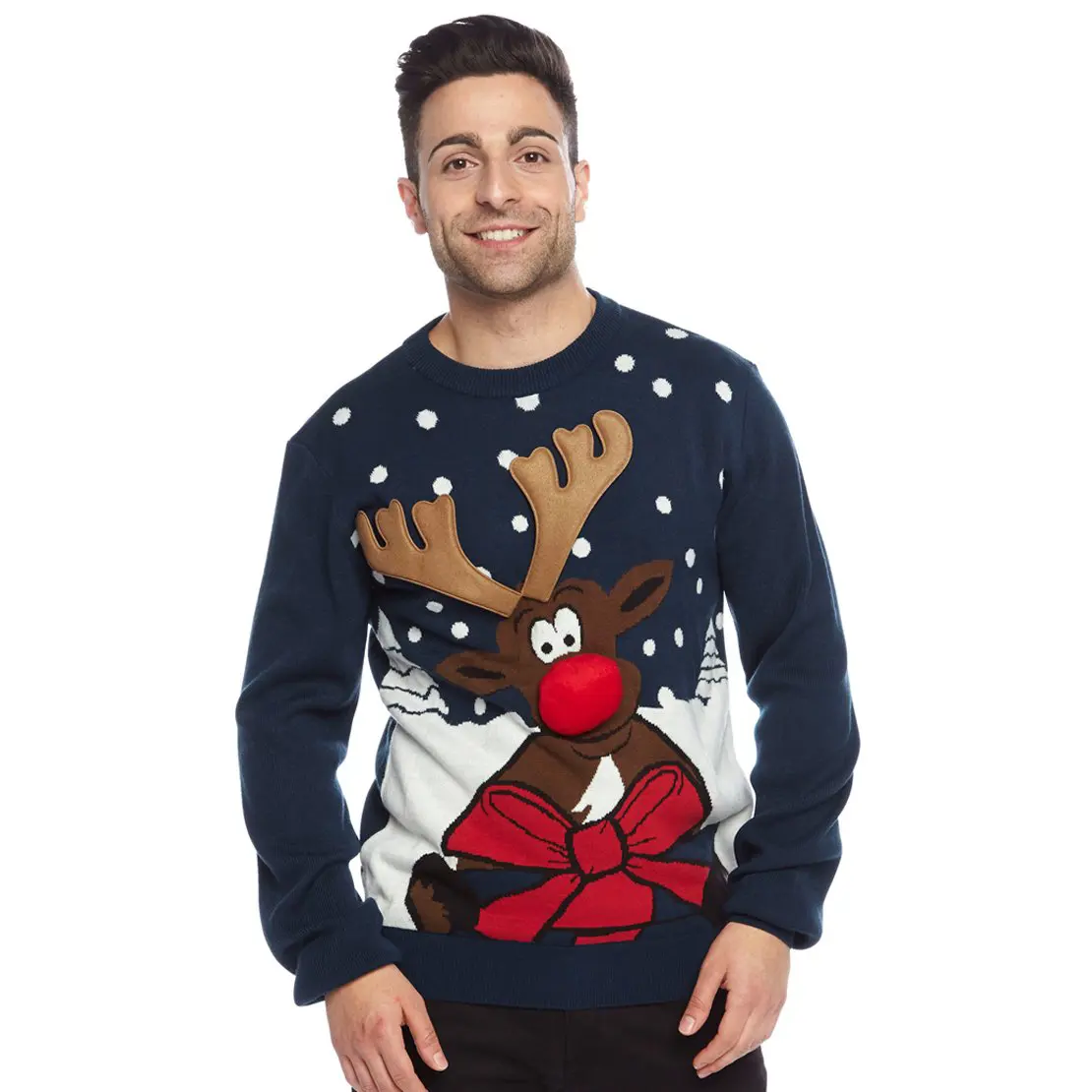 FYB Most Popular Custom Knitting Patterns Funny Crew Neck Couple Family Ugly Christmas jumper pullover Xmas Sweater For men