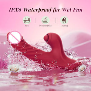 Beliebter G-Punkt Heiz-<span class=keywords><strong>Vibrator</strong></span> für Paare Flirten 10 Vibrationen 7 Stoßbewegungen Dildo Klitoris-Stimulator Sexspielzeug für Frauen - Product Image 5