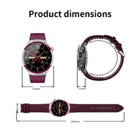Jam Tangan Wanita SK6 Mini Stainless Steel Modis 3 Tali Magnetik Pengisian Daya Nirkabel IP67 Tahan Air Smartwatch Kebugaran Bahan Alloy