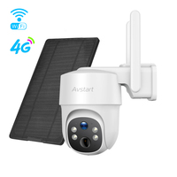 AVstart Ubox App Solar Battery PTZ 4g Night Vision PTZ Dome Camera Ip Solar Cctv Outdoor Security Camera Outdoor