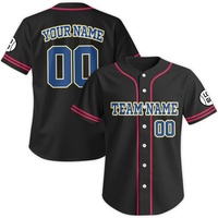 Jersey Baseball dengan Nama dan Nomor Tim yang Dipersonalisasi, Seragam Jersey Baseball untuk Penggemar Baseball, Jersey Berwarna
