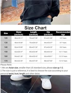 Pantalon en jean décontracté d'automne pour adolescents, coupe droite ample, taille mi-haute, jambe <span class=keywords><strong>large</strong></span>, poches élastiques, tricoté, délavé, séchage rapide, molletonné - Product Image 3