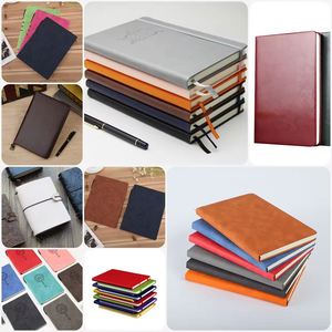Wholesale Custom A5 PU Leather Custom Planner Notebook <b>Journal</b> with 80 Sheets Sewing Bound and Elastic Strap - Product Image 4