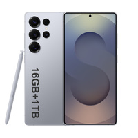 Smartphone Android S25 Ultra 16+1tb 5g CDMA Double SIM Double Veille Débloqué Gaming Écran QHD 108MP Série Snapdragon 800