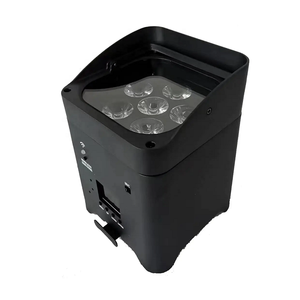 Projecteur de scène LED <span class=keywords><strong>SFR</strong></span> DMX512 à coque en alliage d'aluminium, RGBWAUV, rechargeable avec batterie Li-ion - Product Image 4