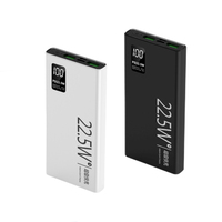 Nouveau modèle en promotion : Power Bank 10000 mAh à charge rapide bidirectionnelle QC3.0 PD22.5W, 3 sorties et double entrée, super rapide