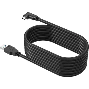 Customized Right Angle Design 16ft 3M 6M 5M 20V 60W 3A USB 3.2 Gen 1 Type C To USB C 3.1 VR Headset Cables For VR Link Cable