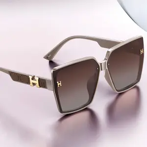 2023 New High Definition Frame Eye Glasses Para Homens Edge Cutting E UV Shading Sun Glasses Moda Tendência Sunglasses