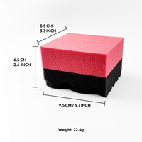 Éponge applicatrice de cire pour pneus YS-H002 haute densité, facile à utiliser, forme et couleur personnalisables, ODM/OEM, tampon de cirage pour pneus de voiture, auto