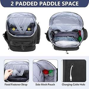 Free Sample Backpack Small & Efficient Pickleball <b>Bag</b> Holds 4 Paddles Tactical Style Lightweight Pickleball Backpack - Product Image 3