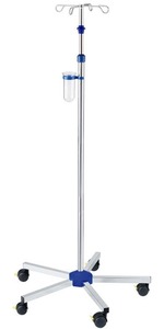 Soporte de Acero Inoxidable para Suero Intravenoso, el Más Vendido, con Altura Ajustable y Base de Cinco Patas, para Uso Hospitalario y Clínico, Disponible para la Venta - Product Image 3