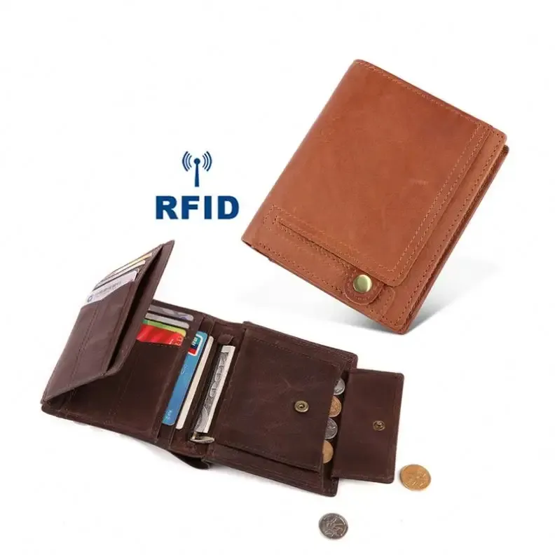 नया मूल्य उच्च गुणवत्ता वाला कुंजी केस बाई-फोल्ड लेदर कार्ड कीमती टिकाऊ पुरुष स्लिम लेदर वॉलेट लक्जरी पर्स