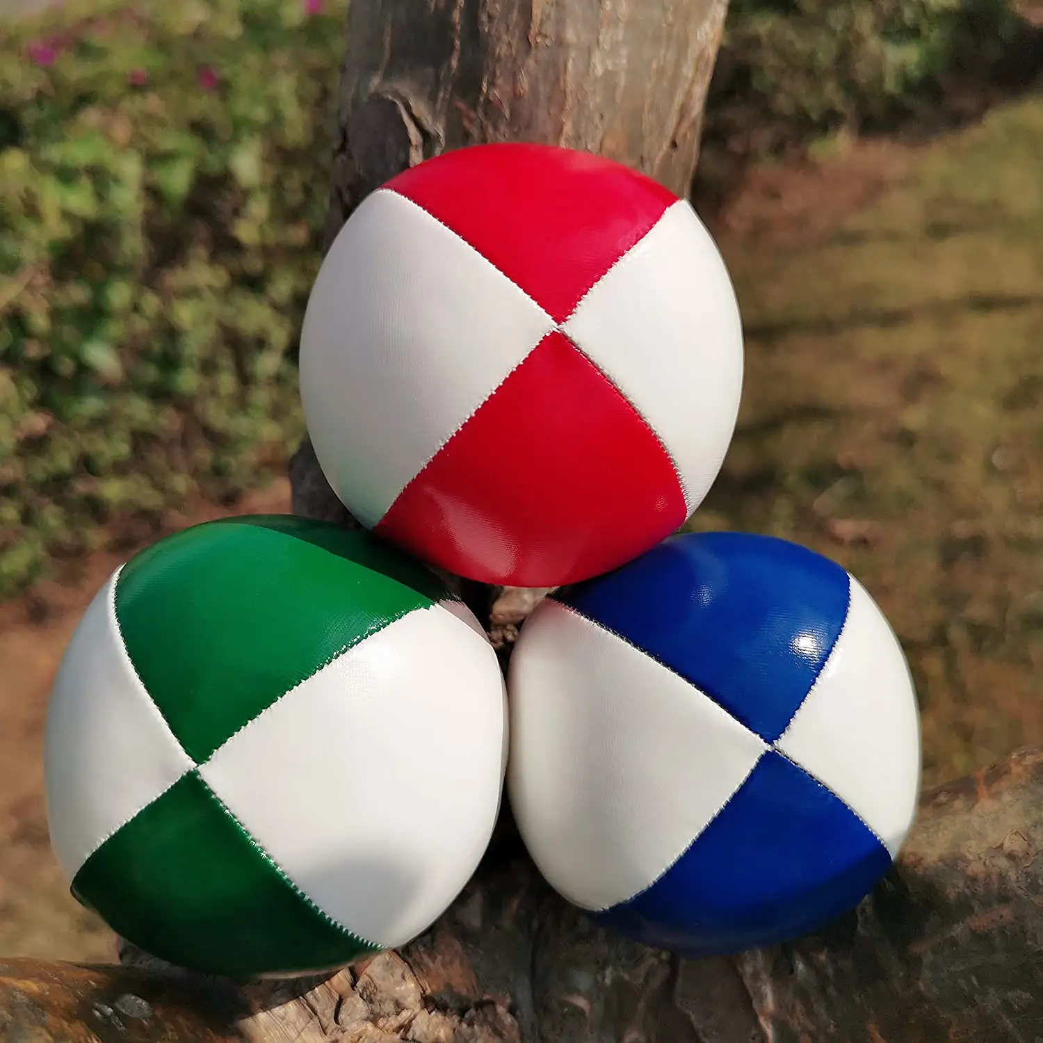 High Quality Professional Pu Leather Juggling Ball Soccer Picture Golden Rgb Juggling Balls