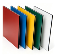 Panneau composite en aluminium Alucobond ignifuge, revêtement PVDF, 3 mm 4 mm, pour revêtement mural extérieur, façade