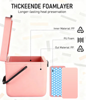 Glacière isotherme grande capacité pour l'extérieur, multicolore, avec logo personnalisé, étanche, portable, pour pique-nique, vin et spiritueux