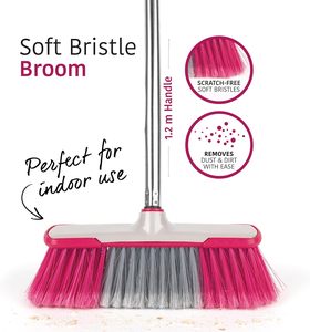 Ensemble de balayage : Balai à long manche avec brosse robuste pour le nettoyage domestique - Product Image 2