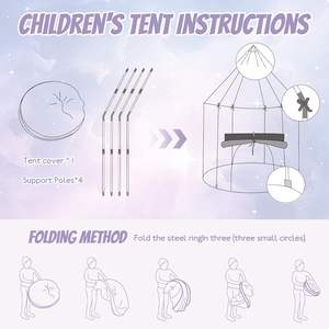 Tente de jeu pliable pour enfants, tente de jeu sensorielle intérieure, tente de jeu pour enfants, château de jeu, fenêtres en maille respirante, tente de jeu apaisante - Product Image 5