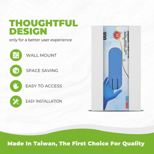 304 Stainless Steel White Color Coating Disposable Glove Box Holder for Medical & Food Processing - Product Image 3