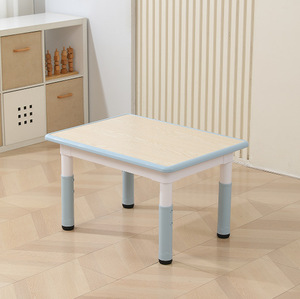 Ensemble table et chaise carrée réglable en hauteur pour enfants, sièges de bureau pour tout-petits, idéal pour l'école, la maternelle, la chambre et l'atelier - Product Image 4
