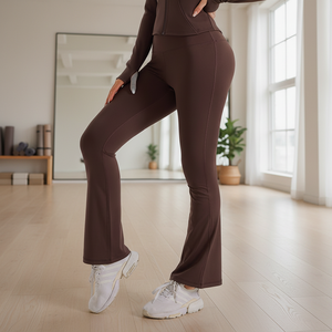 Leggings de Yoga de Cintura Alta con Logotipo Personalizado para Mujer, Transpirables, de Nailon y Elastano - Product Image 1