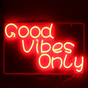 Acrylic Rgb Luminous Neon <b>Letter</b> Sign for Happy Birthday Sign the World Is Yours Pizza Neon Signs - Product Image 2