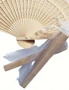 Éventail pliant en bambou de 20 cm, nouveau style unique, en bois de Gramineae, parfumé, pour mariage, avec logo personnalisé peint, cadeau - Product Image 1