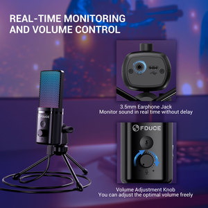 Fduce Condenser USB Chơi Game Mic Máy Tính Để Bàn Chuyên Nghiệp Ghi Âm Phòng Thu <span class=keywords><strong>Microphone</strong></span> Với Tripod Cho Máy Tính Máy Tính Xách Tay - Product Image 5