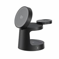 Chargeur sans fil magnétique 25W amélioré 3 en 1, chargeur sans fil multifonctionnel, chargeur portable pour iPhone, iWatch, écouteurs