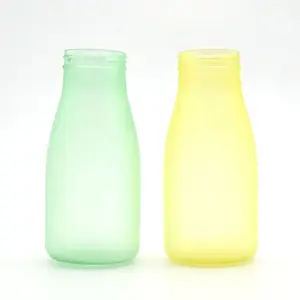 300ml boş Pet ambalaj plastik şeffaf soğuk içecek süt çay şişesi