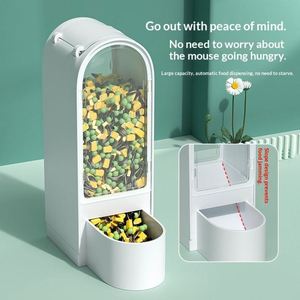 Distributeur automatique de nourriture et d'eau pour hamster - Grande capacité, anti-fuite, en plastique, design mignon pour hamsters - Product Image 3