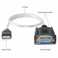 Convertisseur RS232 vers USB 2.0, câble adaptateur série DB9, mâle, avec pilote