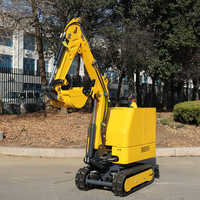 Mini-excavatrice électrique AI/5G/WIFI de 720 kg avec télécommande